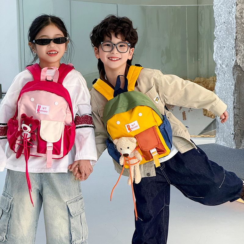 Kindergarten Backpack Leisure Children's Backpack New Style for Boys Girls Babies Travel Backpack Boy's Bags Backpacks