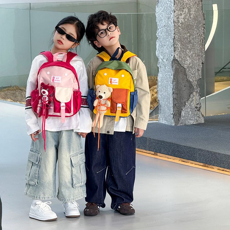 Kindergarten Backpack Leisure Children's Backpack New Style for Boys Girls Babies Travel Backpack Boy's Bags Backpacks