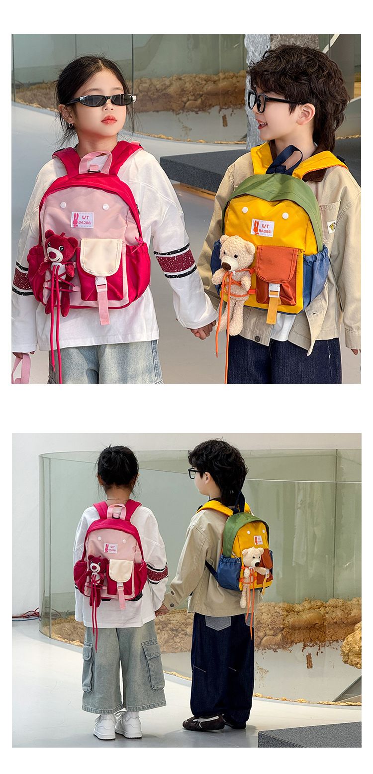 Kindergarten Backpack Leisure Children's Backpack New Style for Boys Girls Babies Travel Backpack Boy's Bags Backpacks