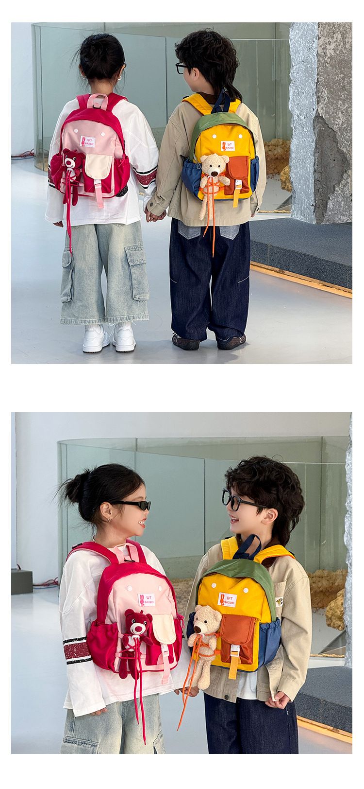 Kindergarten Backpack Leisure Children's Backpack New Style for Boys Girls Babies Travel Backpack Boy's Bags Backpacks