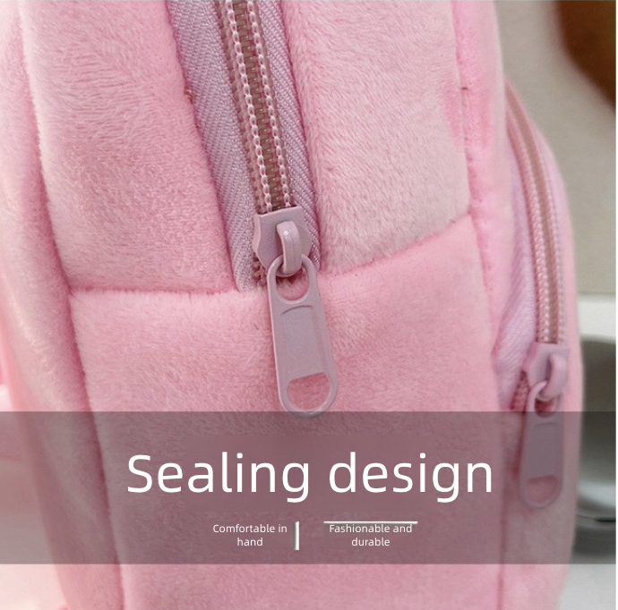 Backpack Bag Girl Backpack School Bag Autumn Winter Simple Solid Color Plush Backpack Kindergarten Backpack Cute Little Backpack for Boys Girls Children's Girl's Bags Backpacks