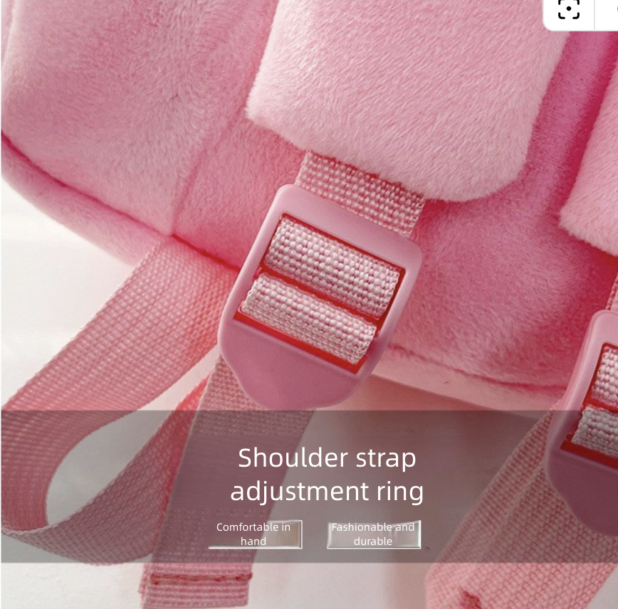 Backpack Bag Girl Backpack School Bag Autumn Winter Simple Solid Color Plush Backpack Kindergarten Backpack Cute Little Backpack for Boys Girls Children's Girl's Bags Backpacks