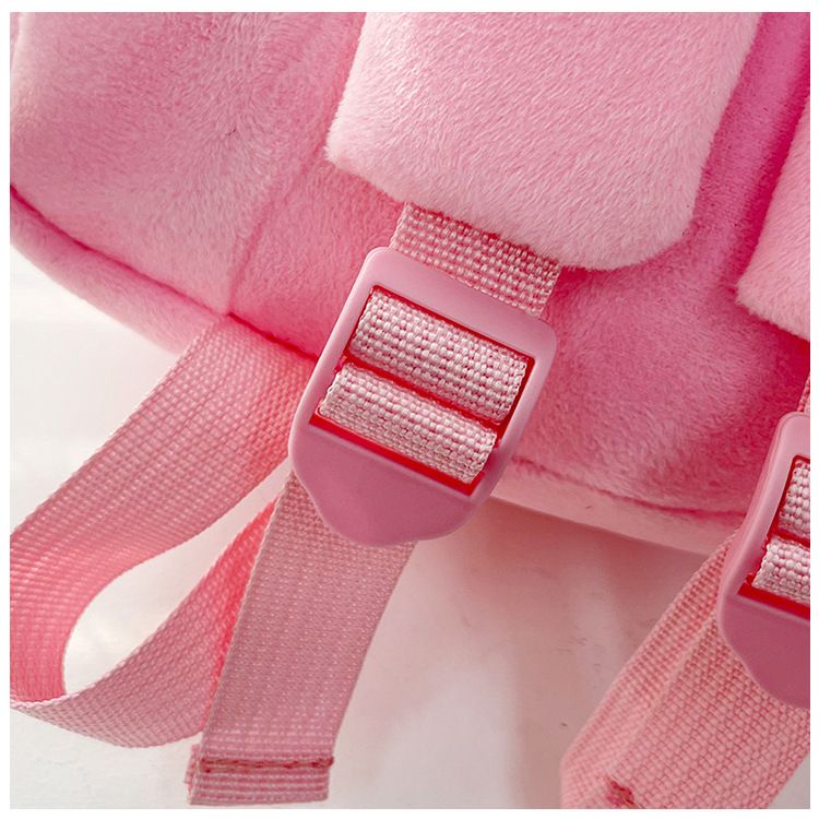 Backpack Bag Girl Backpack School Bag Autumn Winter Simple Solid Color Plush Backpack Kindergarten Backpack Cute Little Backpack for Boys Girls Children's Girl's Bags Backpacks