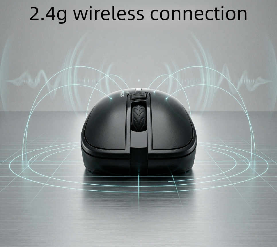 Wireless Battery-Operated NOT Included Ergonomic Mouse for Laptops Office Use