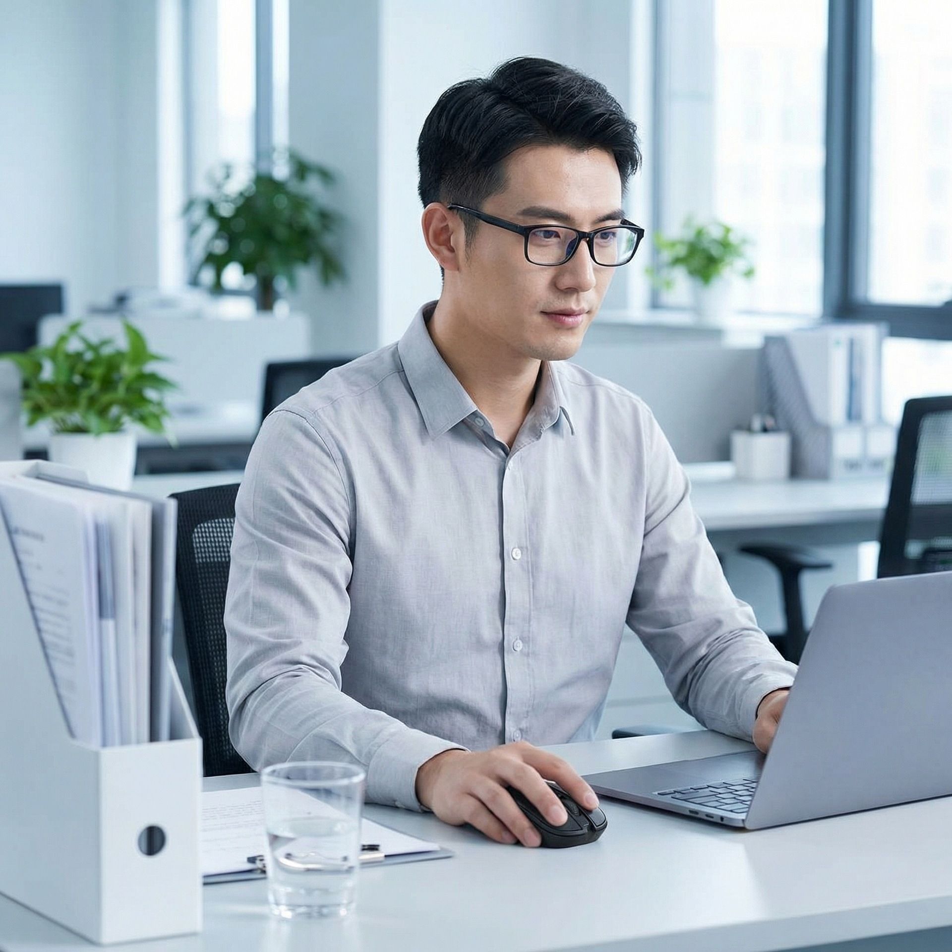 Wireless Battery-Operated NOT Included Ergonomic Mouse for Laptops Office Use