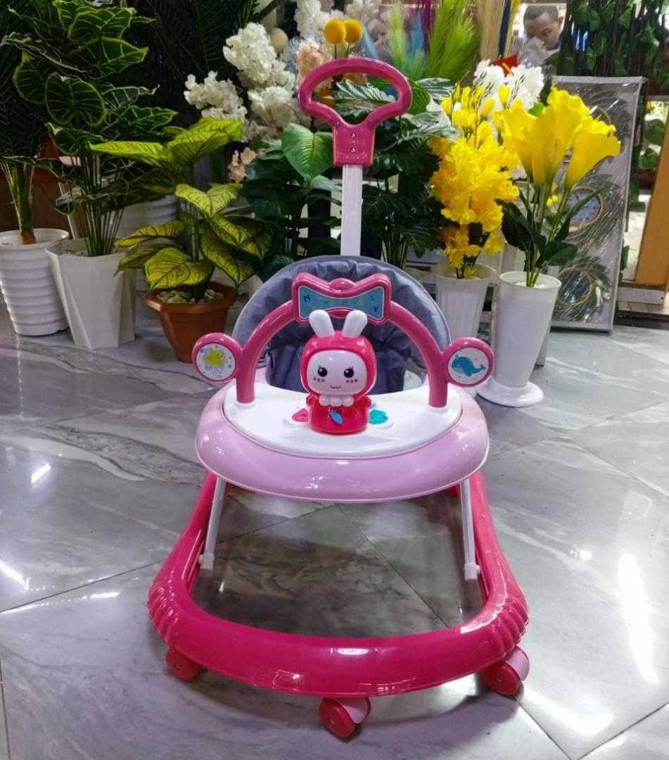 Momeasy Baby Walker with Adjustable height and Push Handle