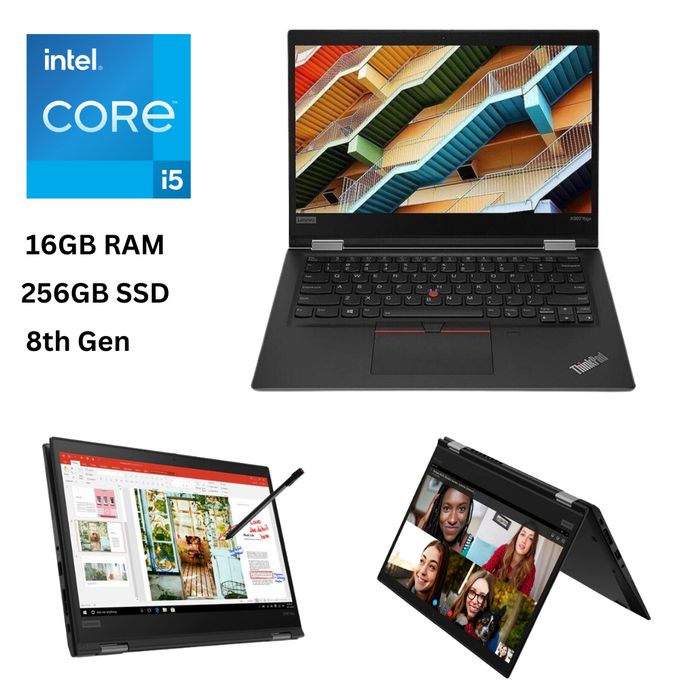 Lenovo ThinkPad X390 Yoga 2in1 Convertible Intel Core I5 8th Gen 16GB RAM 256GB SSD 13.5 Inches x360 Touchscreen FHD Multi-Touch Display With ThinkPad Stylus Pen
