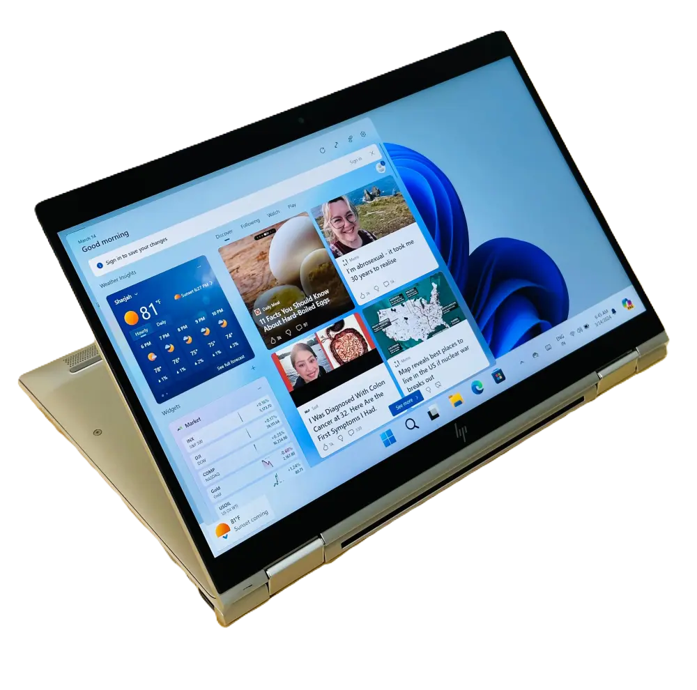 Refurbished HP Elitebook 1030 G4 X360 Core I7 16GB 512GB SSD 8th Generation 2in1 Convertible 13.3 Inch Touchscreen FHD ultraslim Laptop + Bag