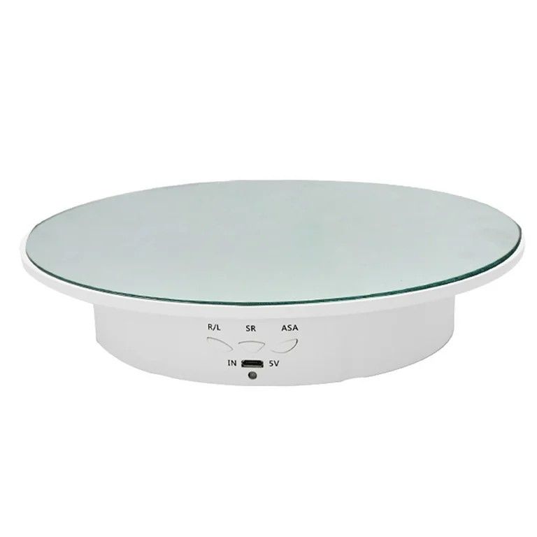 360 Degree Electric Rotating Turntable Display Stand Automatic Revolving Platform Video Shooting Glass Mirror top for advertisement
