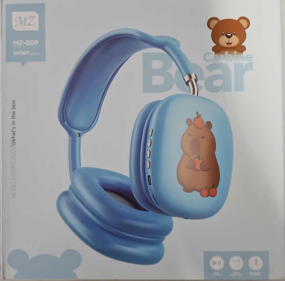 Kids Wireless Stereo Bluetooth Headphones HD Bass Stereo Headset Music Earphones MZ-009