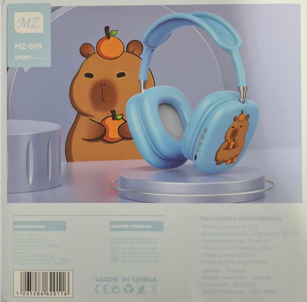 Kids Wireless Stereo Bluetooth Headphones HD Bass Stereo Headset Music Earphones MZ-009