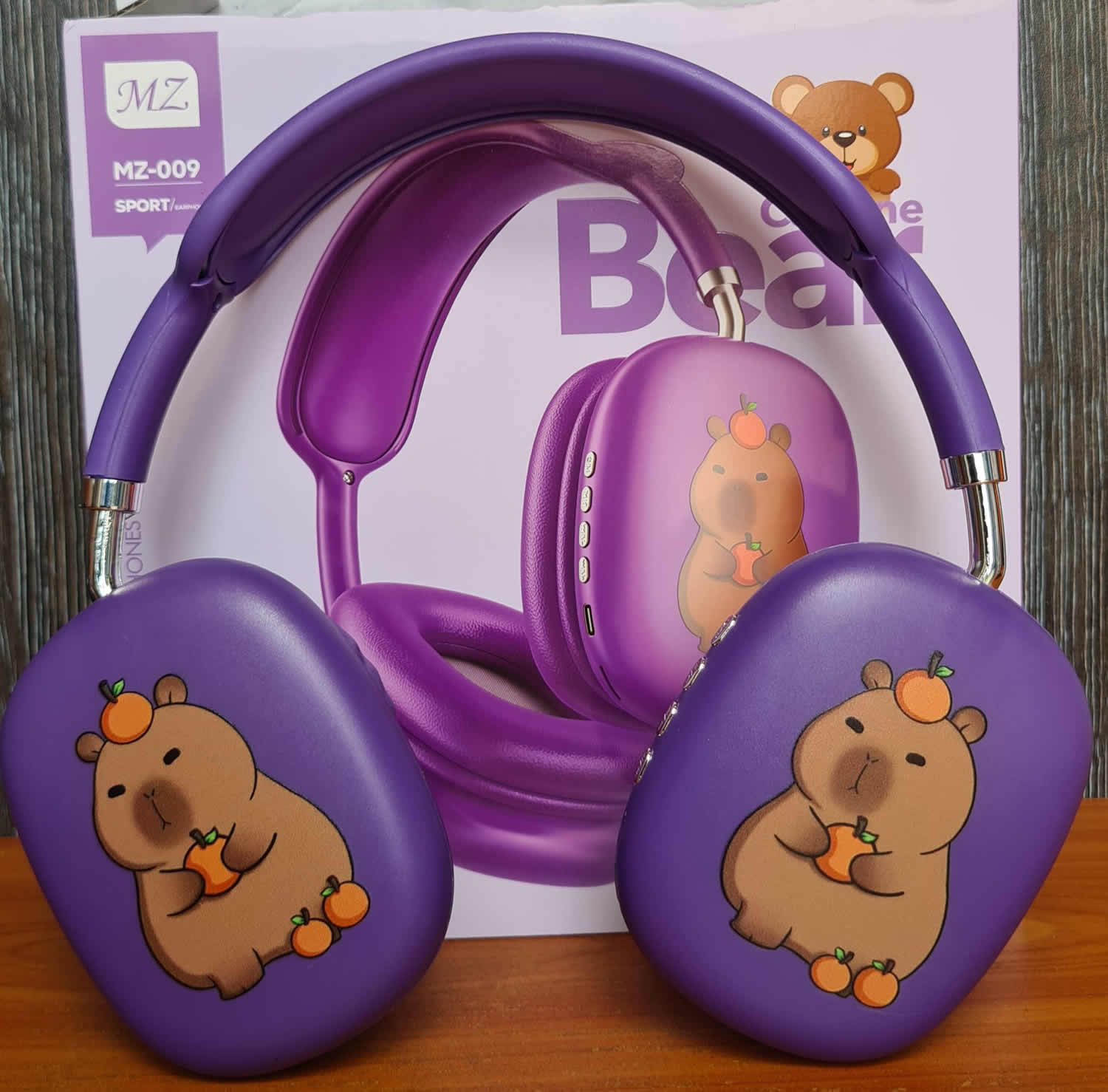 Kids Wireless Stereo Bluetooth Headphones HD Bass Stereo Headset Music Earphones MZ-009