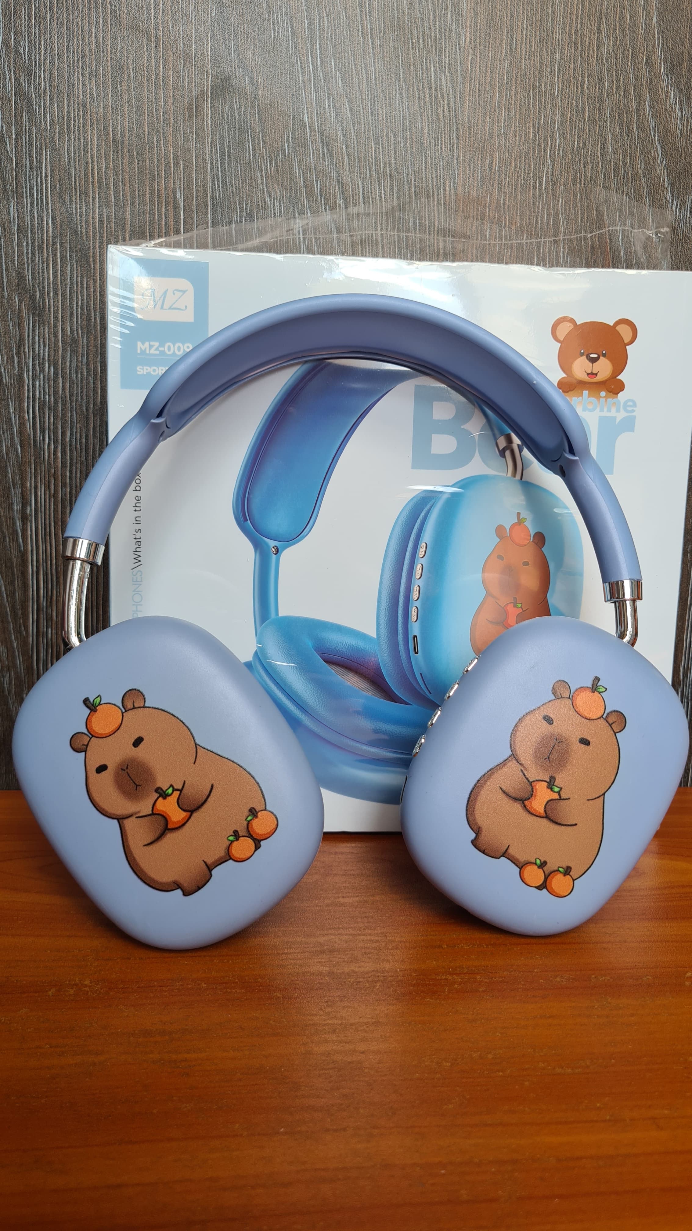 Kids Wireless Stereo Bluetooth Headphones HD Bass Stereo Headset Music Earphones MZ-009