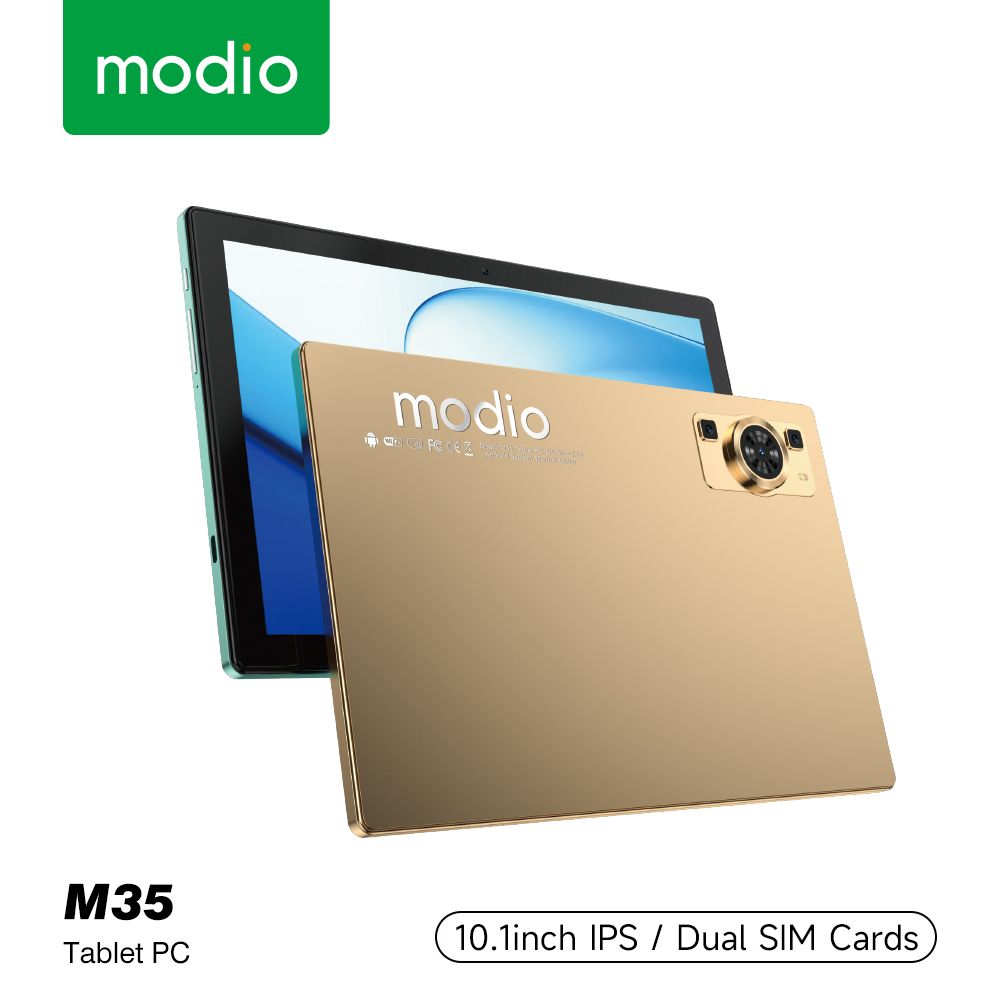 Modio M36 Android Tablet PC 12GB RAM 512GB ROM virtual storage 10.1 Inches In Cell Display, Dual Sim, Dual cameras, Wireless Keyboard and Mouse, Flip case cover