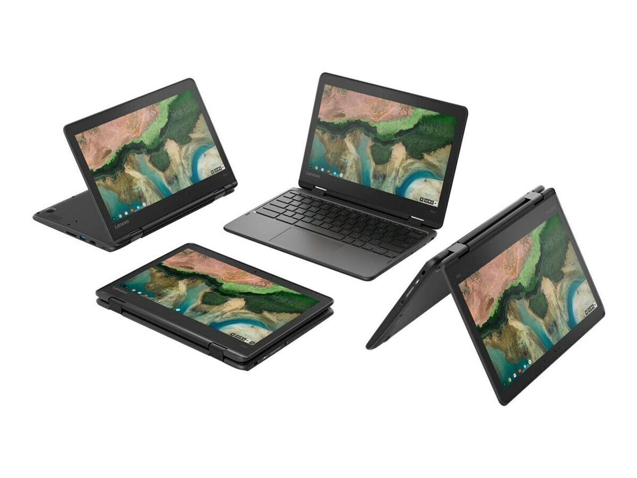 Refurbished Lenovo 300e x360 8GB 128GB SSD 2nd Gen 11.6" Touchscreen Intel Pentium, Windows 11 Pro slim Laptop  + Free Bag
