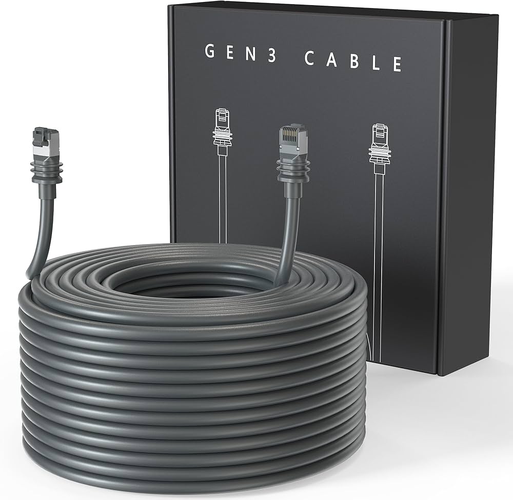 Starlink Gen 3 Cable 150FT / 46 Meters for Standard V3 V4 Replacement Extension Cable IP68 Waterproof Cable High Speed Data Transfer