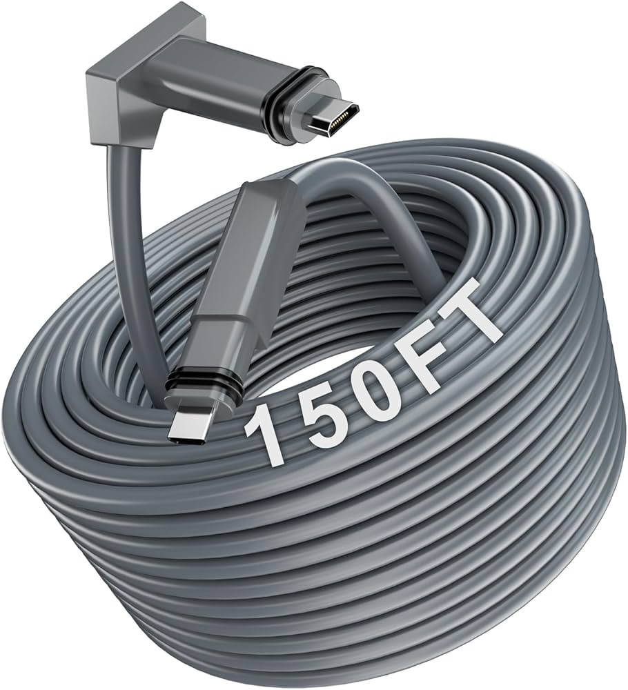 Starlink Gen 2 Cable 150FT(46M) for Standard Actuated V2 Replacement Extension Cable IP68 Waterproof Cable