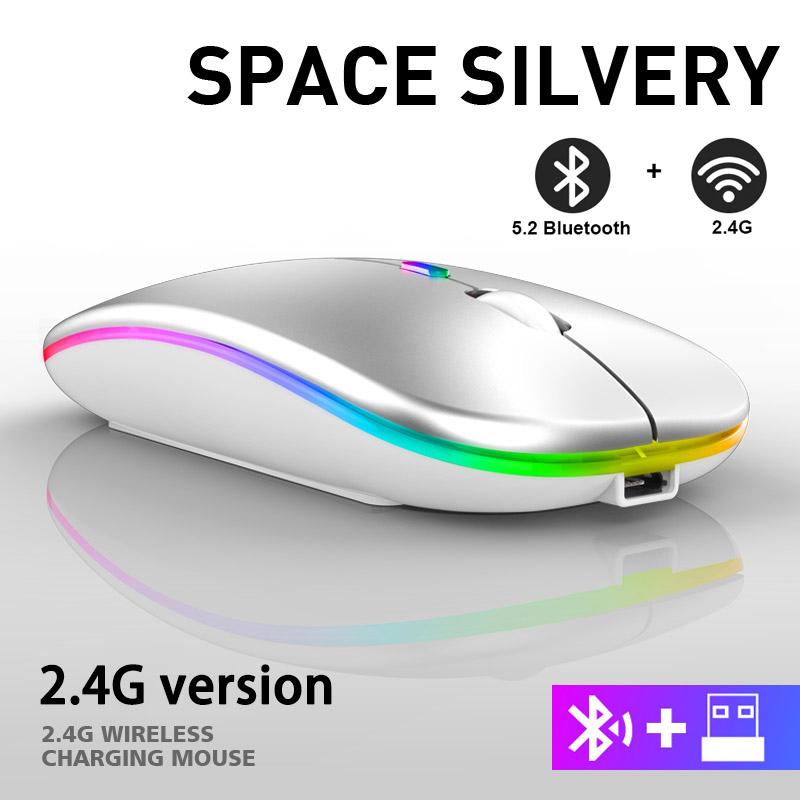 Portable Mini Ultra-thin Rechargeable Wireless Bluetooth Mouse Ergonomic TYPE-C Vertical Rechargeable Wireless Mouse for Laptops