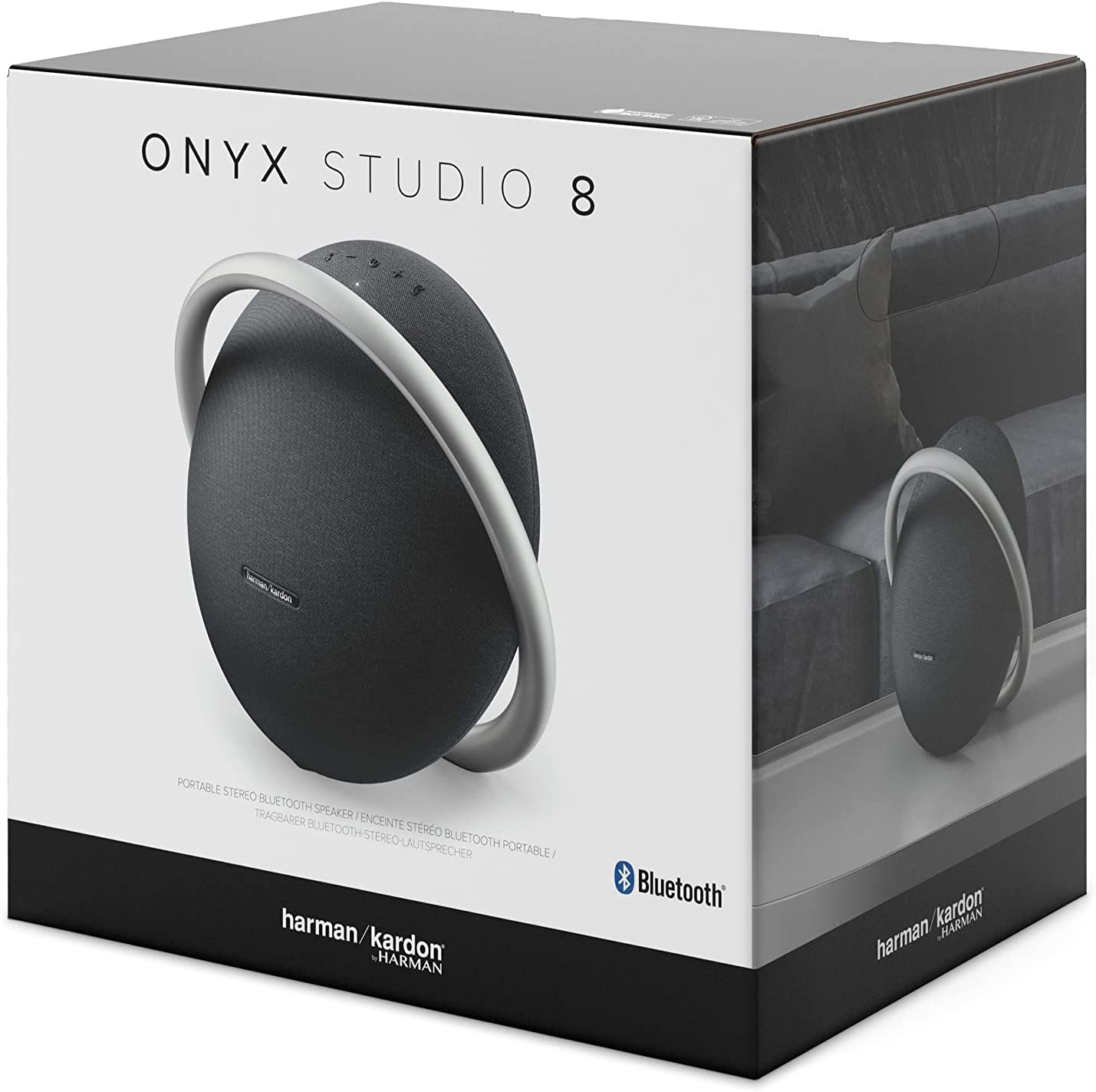 Harman Kardon Onyx Studio 8 Portable Wireless Speaker - Bluetooth Studio Speakers, Ideal Stereo Sound Experience