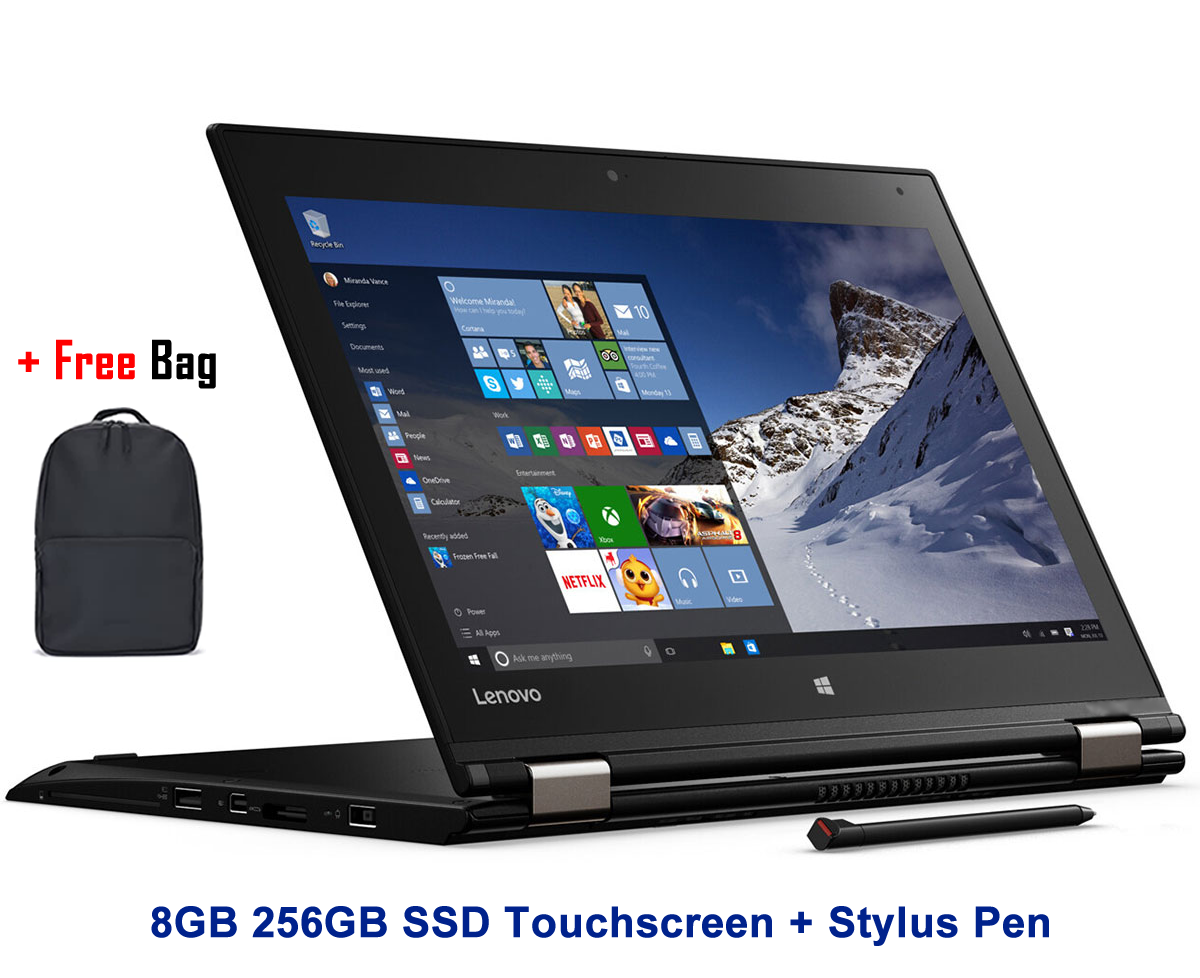 Refurbished Lenovo Yoga 370 X360 intel Core i5 7th Gen 8GB +256GB SSD 14" FHD Ultrabook Stylus Pen+Bag