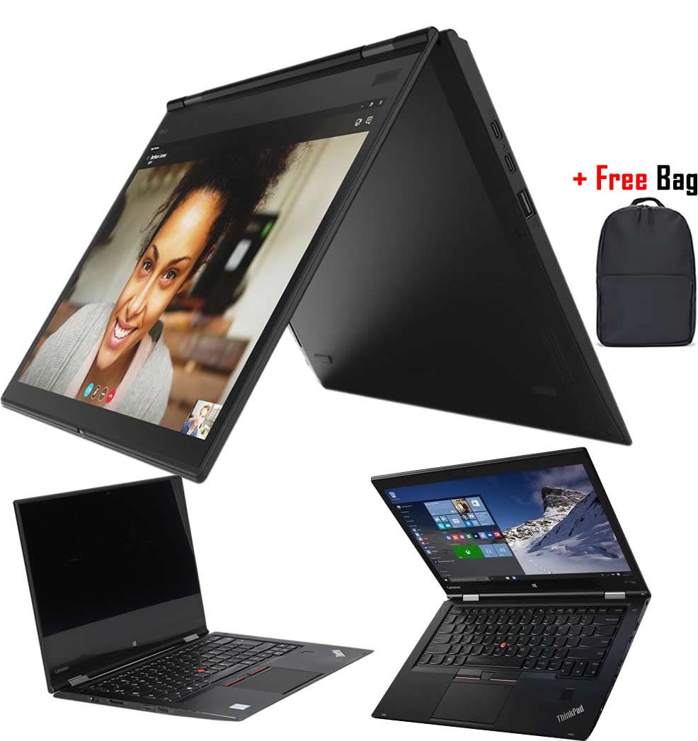 Lenovo ThinkPad X1 Yoga X360 Intel Core i7 6th Gen 8GB RAM 256GB SSD 14 Inch FHD Touchscreen 2 in 1 Convertible Windows 10 Pro Refurbished Laptop + Stylus Pen + Laptop Bag