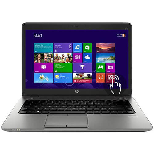 Refurbished HP EliteBook 840 G1 8GB RAM 256GB SSD 14 Inch Touchscreen Intel Core i5 4th Generation Windows 10 Pro Slim Laptop + Bag
