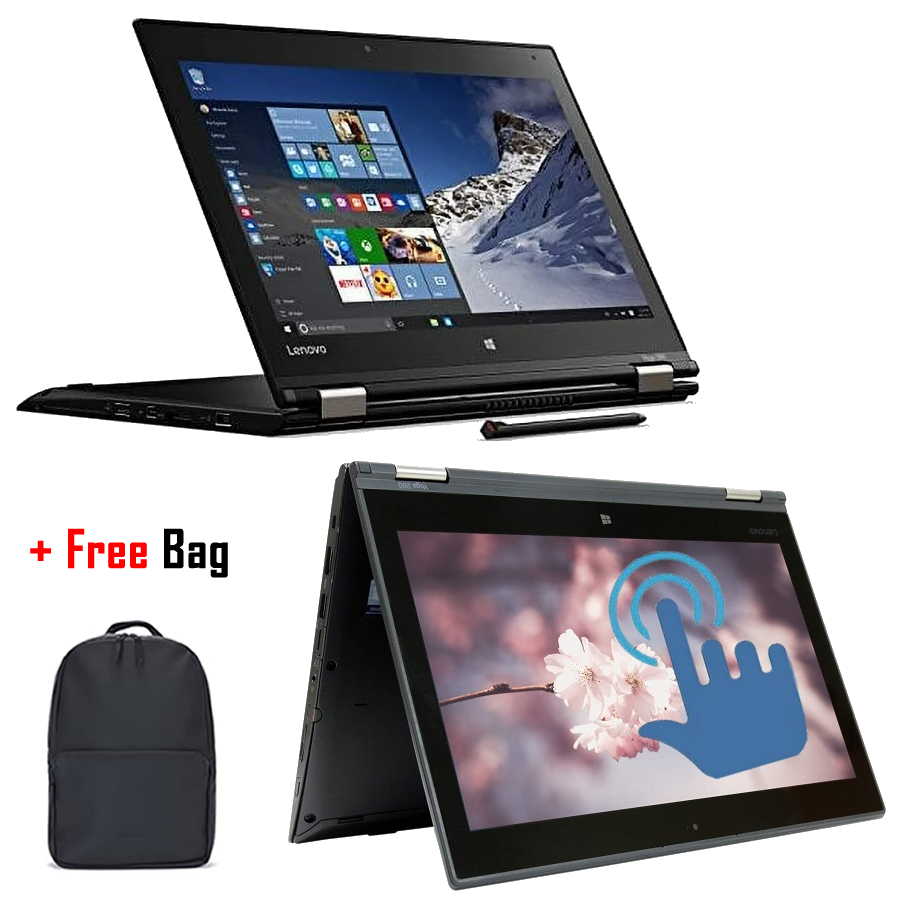 Refurbished Lenovo ThinkPad Yoga 260 intel Core i5 6th Gen 8GB +256GB SSD 12.6" FHD Ultrabook Windows 10 Laptop Stylus Pen + Free Bag