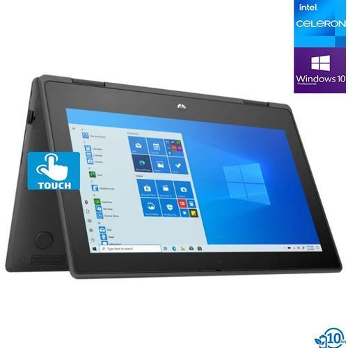 HP ProBook x360 11 G5 EE 4GB 192GB intel Celeron 11.6" 2-in-1 HD Convertible Touchscreen Laptop Business Education Laptop, UHD 600 Type-C, HDMI, Bluetooth 5.0, RJ-45, Windows 11 Pro + Bag