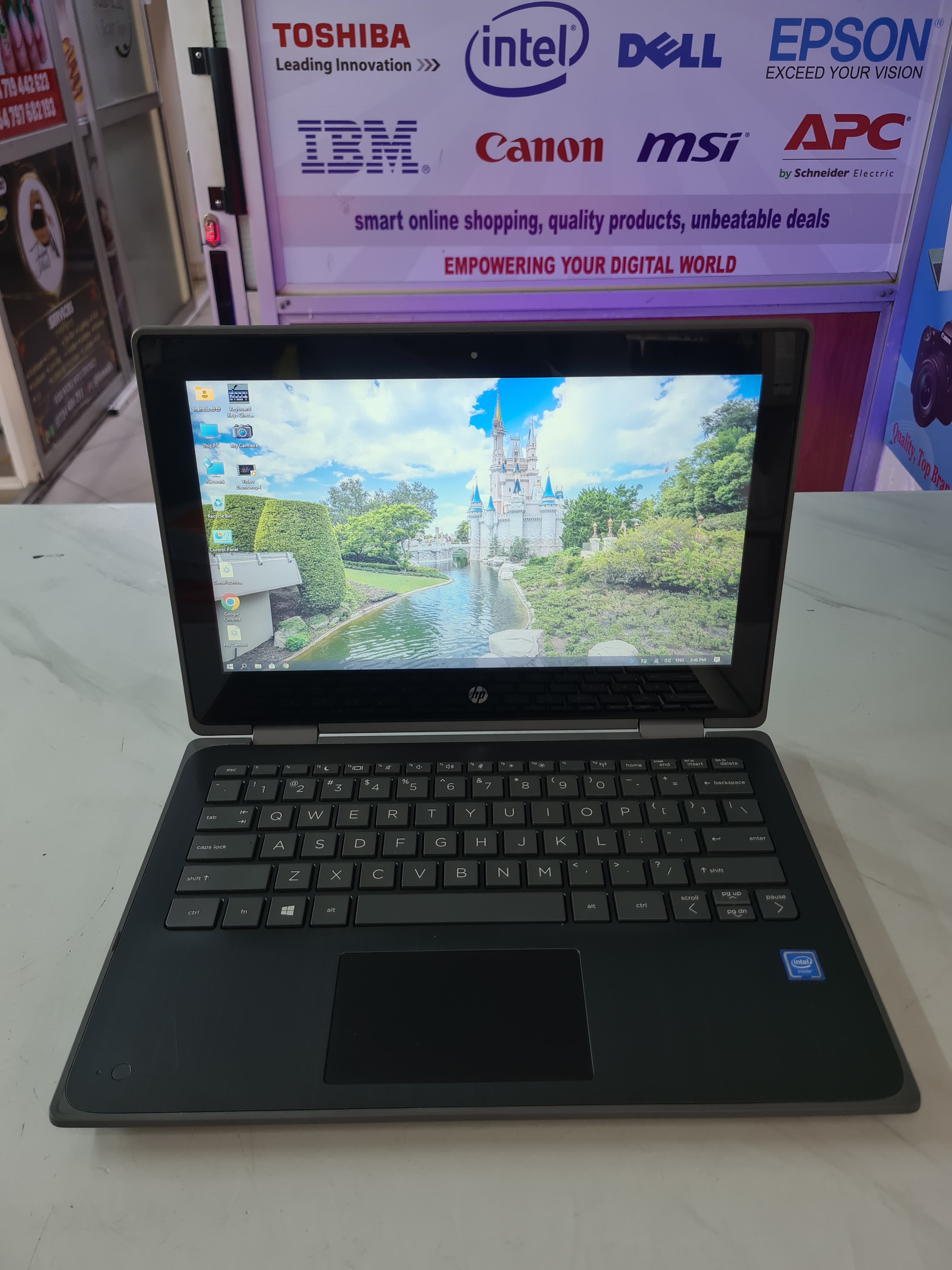 HP ProBook x360 11 G5 EE 4GB 192GB intel Celeron 11.6" 2-in-1 HD Convertible Touchscreen Laptop Business Education Laptop, UHD 600 Type-C, HDMI, Bluetooth 5.0, RJ-45, Windows 11 Pro + Bag