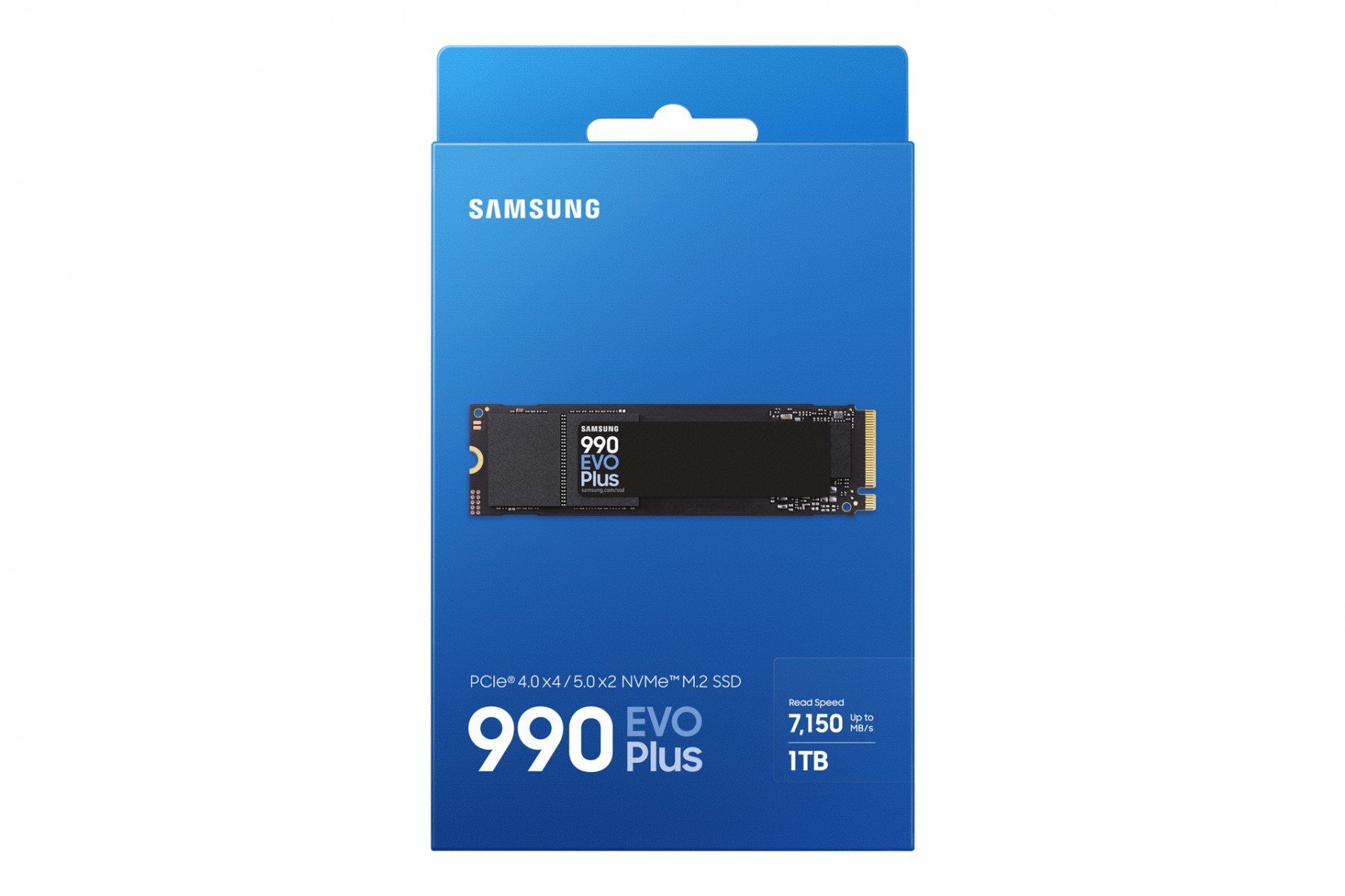 New Samsung 990 EVO Plus SSD 1TB, PCIe Gen 4x4, Gen 5x2 M.2 2280, Speeds Up-to 7,150 MB/s, Upgrade Storage for PC/Laptops, HMB Technology and Intelligent Turbowrite 2.0
