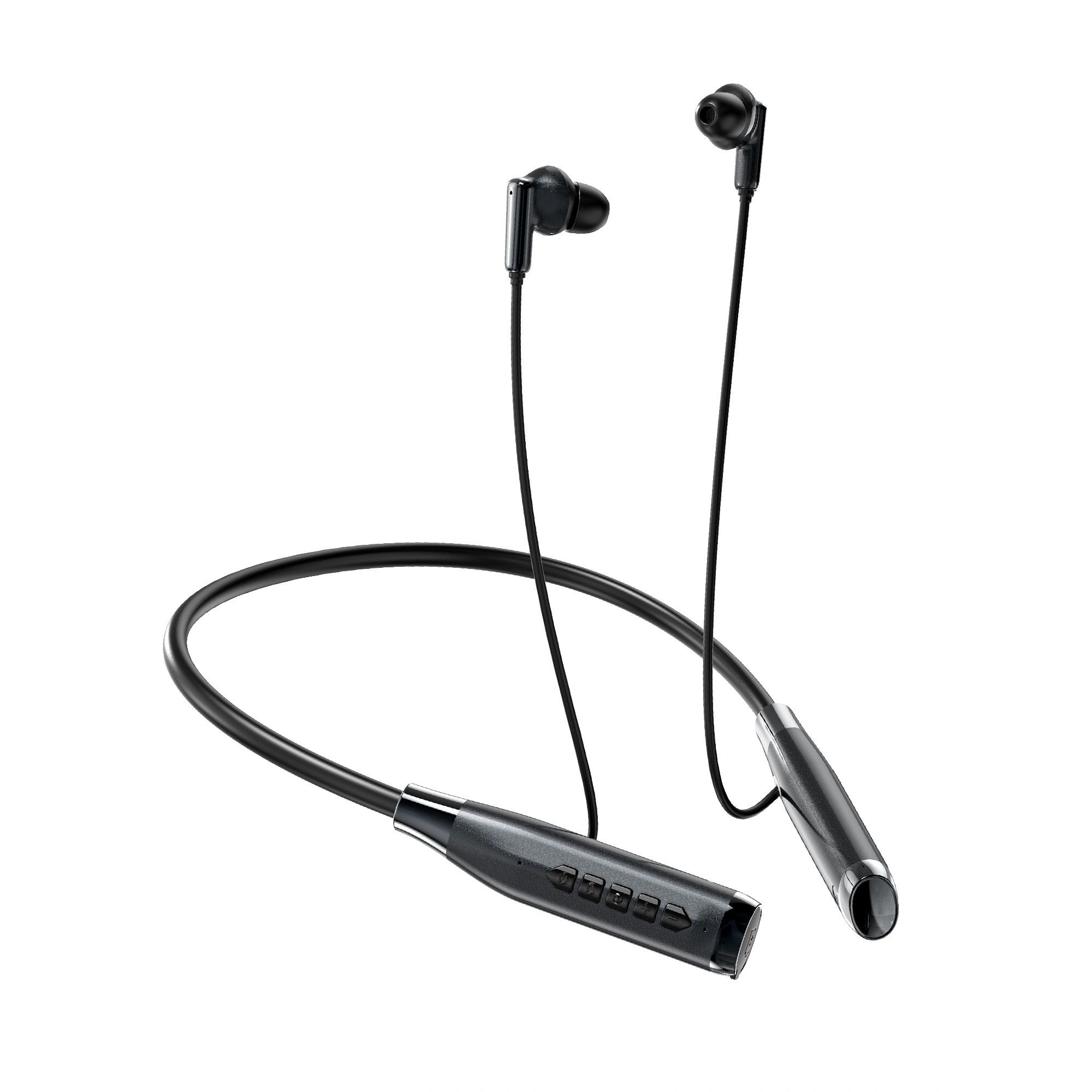 New WiWU Shadow Neckband ANC Wireless Earphones Bluetooth with 100H Playtime 800mAh Battery Game and Music Mode LED Display Vibration Alert