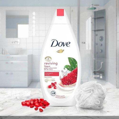 Dove Reviving Pomegranate & Hibiscus Tea Shower Gel / Body Wash 250ml White