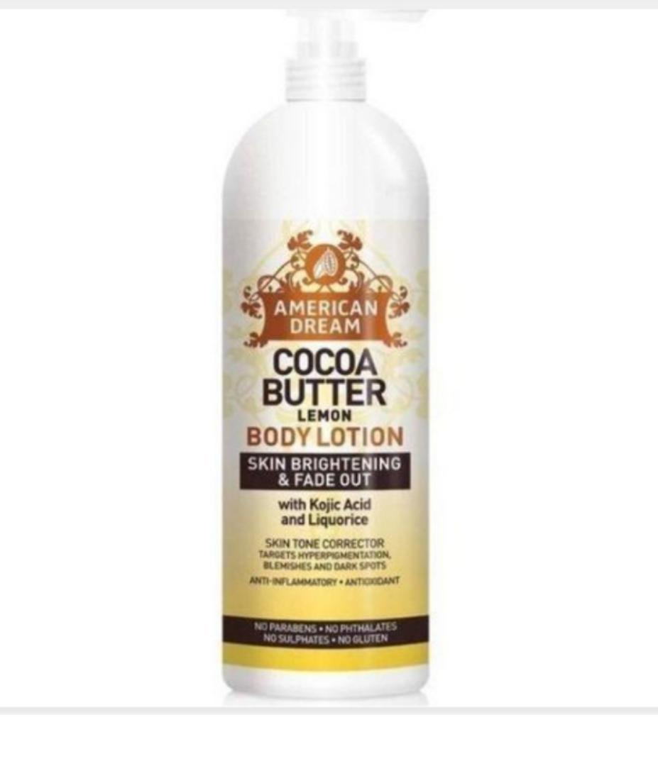 American dream lemon cocoa butter body lotion 473ml