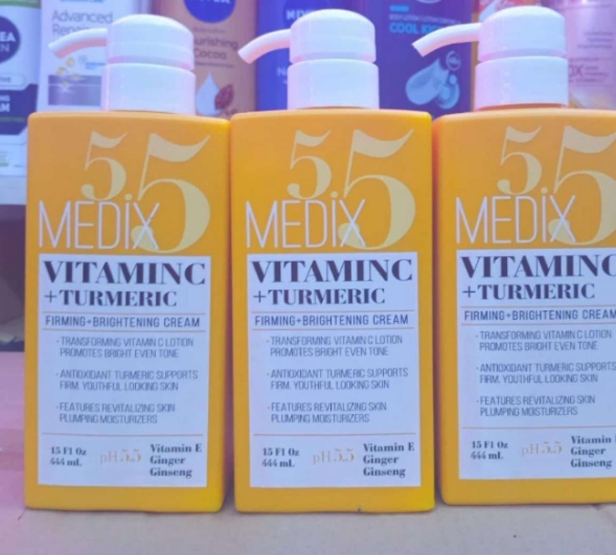 medix 55 vitamin C +turmeric brightening lotion