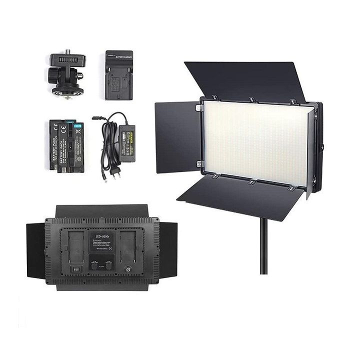 Professional Rechargeable Pro 800 LED Panel Light Photography, Studio Light 3200-6500K with Tripod Stand for Video Recording/Content Creation/Game Live Streaming Zoom