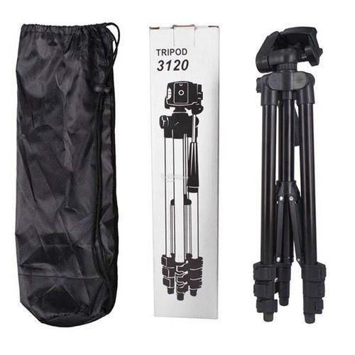 1.2m Professional Portable Adjustable Tripod Stand 3120A Tripod Stand Holder for Mobile Phones & Camera