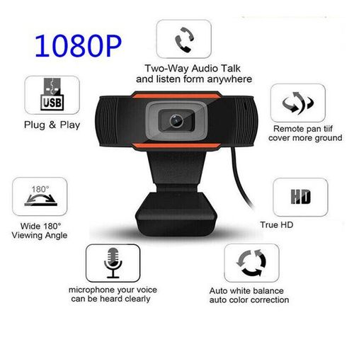 FULL HD 1080P WEBCAM WITH MICROPHONE