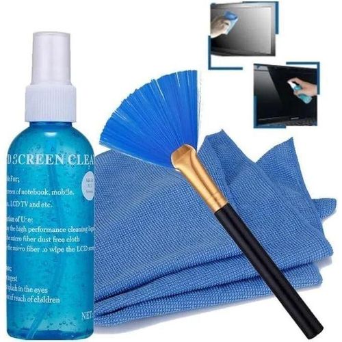 Handboss 3 In 1 TV And Laptop Monitor Computer Screen Cleaner Cleaning Kit Suit Agent, LCD Screen Cleaning Kit