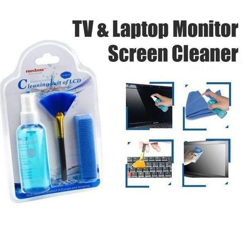 Handboss 3 In 1 TV And Laptop Monitor Computer Screen Cleaner Cleaning Kit Suit Agent, LCD Screen Cleaning Kit