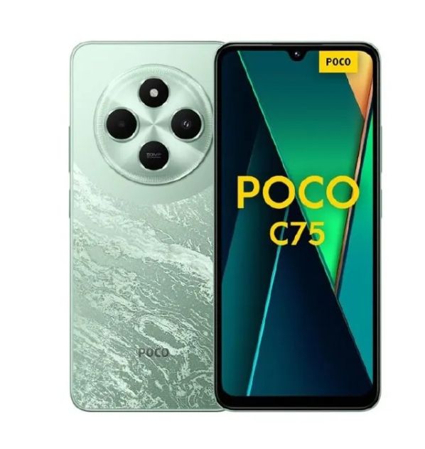 {New Arrival} Brand New XIAOMI Poco C75 8GB+256GB 6.88" 120Hz Display 50MP Camera 5160mAh Battery Fast charge fingerprint unlock Smart Phones
