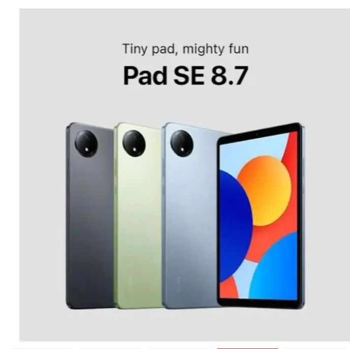New Arrival Xiaomi Redmi Tablet Pad SE 4G 4GB RAM+ 128GB (with sim card 4G) 6650mAh 18W fast charging Powerful MediaTek G85 Ultimate Processor Tablet IP53 Dust Protected and Water Resistant Tab Pad
