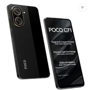 [Anniversary Sale] XIAOMI POCO C71 3GB+64GB 6.88" 120Hz Display 32MP Camera 5200mAh Battery  Fast charge fingerprint unlock Android 15 Smart Phones