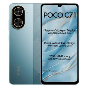 [Anniversary Sale] XIAOMI POCO C71 3GB+64GB 6.88" 120Hz Display 32MP Camera 5200mAh Battery  Fast charge fingerprint unlock Android 15 Smart Phones