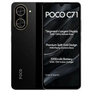 [Anniversary Sale] XIAOMI POCO C71 3GB+64GB 6.88" 120Hz Display 32MP Camera 5200mAh Battery  Fast charge fingerprint unlock Android 15 Smart Phones