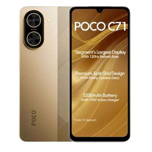 [Anniversary Sale] XIAOMI POCO C71 3GB+64GB 6.88" 120Hz Display 32MP Camera 5200mAh Battery  Fast charge fingerprint unlock Android 15 Smart Phones