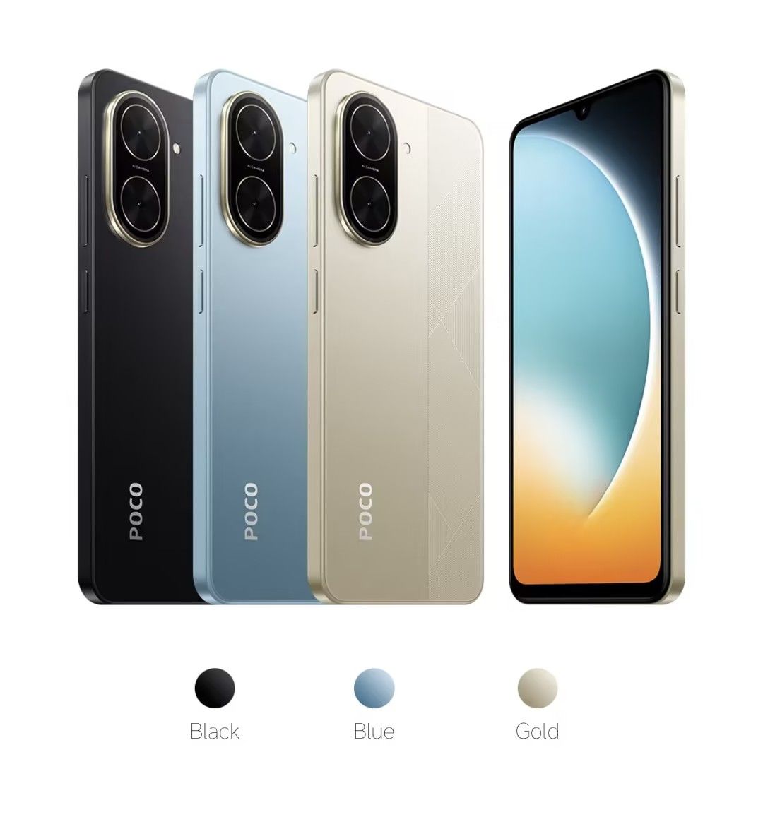 [Christmas offer] XIAOMI POCO C71 3GB+64GB 6.88" 120Hz Display 32MP Camera 5200mAh Battery  Fast charge fingerprint unlock Android 15 Smart Phones