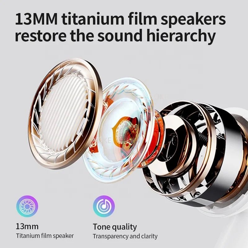 Wireless Earbuds, Airpods4.0 Bluetooth 5.3 Earbuds Stereo Bass, Bluetooth Earphones in Ear Noise Cancelling Mic, Earphones IP7 Waterproof Sports, 32H Playtime Mini Charging Case  for  Android IOS