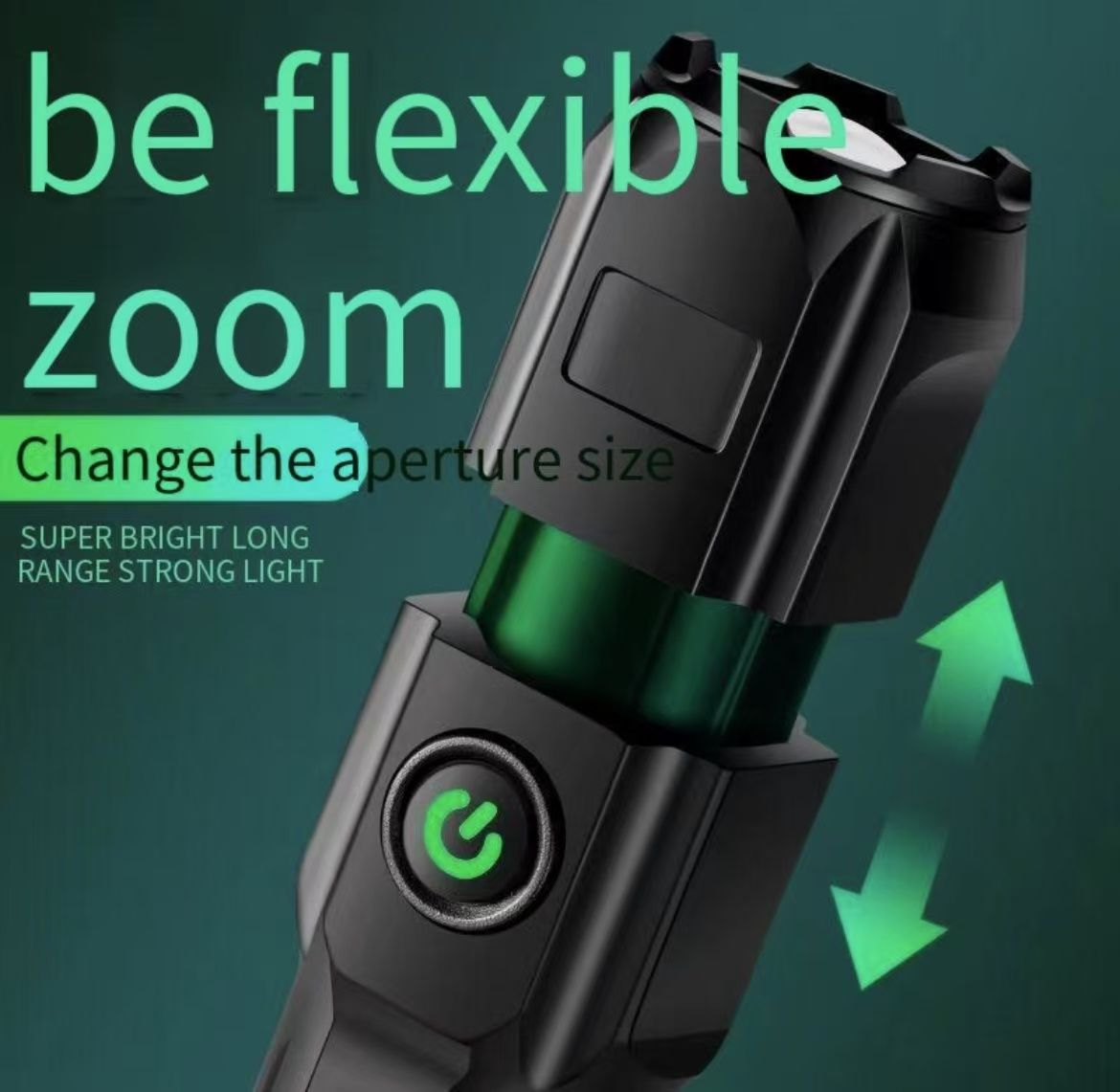 LED Flashlights - Mini Camping Flashlights with High Lumens, 3 Modes, Zoomable Beam - Powerful, Bright, Circle charge, and Versatile Tactical Flash Light for Outdoor and Home Use