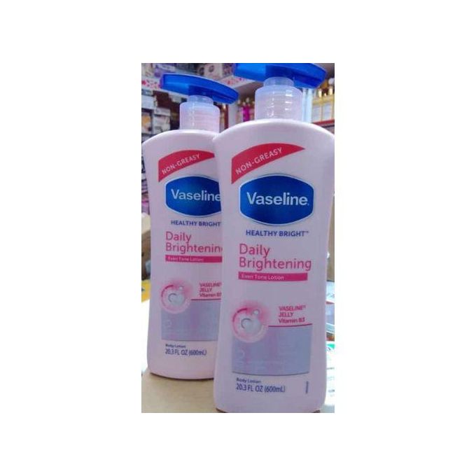 Vaseline Daily Brightening Even Tone Body Lotion for Glowing Skin, with Vitamin B3-600ml
