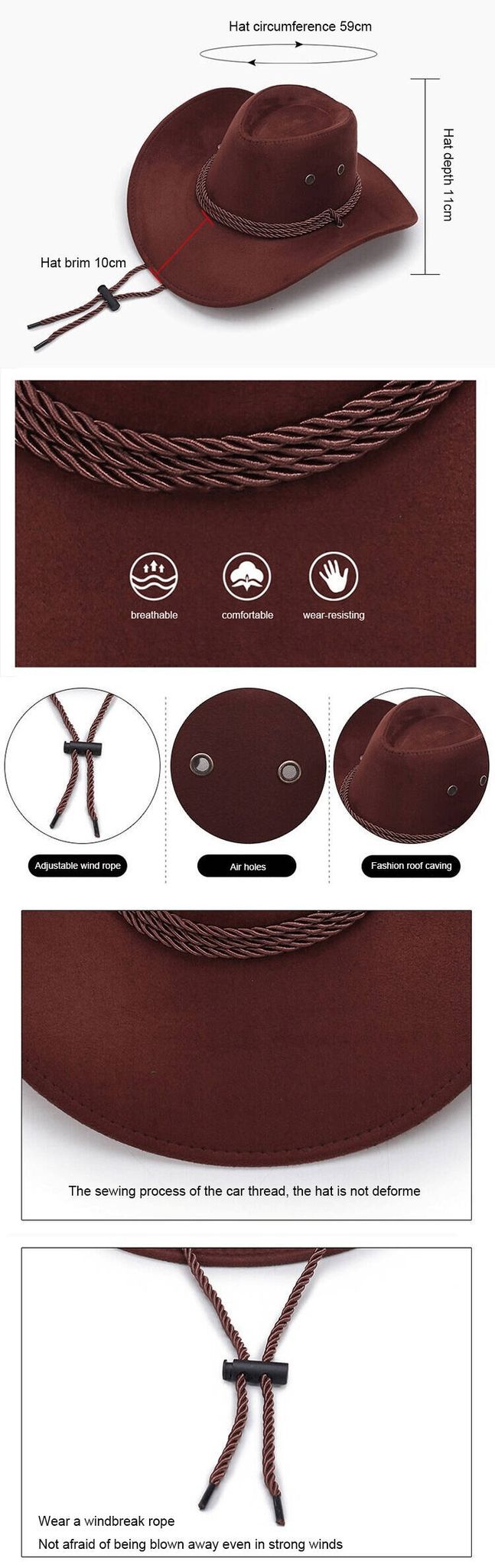 FASHION Unisex cowboy hats
